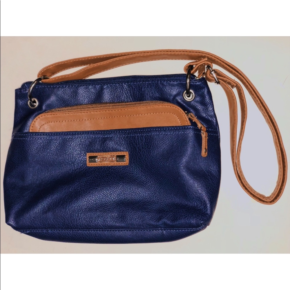 Blue & Brown Rosetti Bag